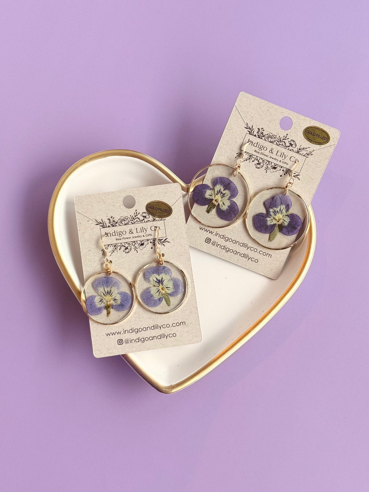 Pansy Earrings