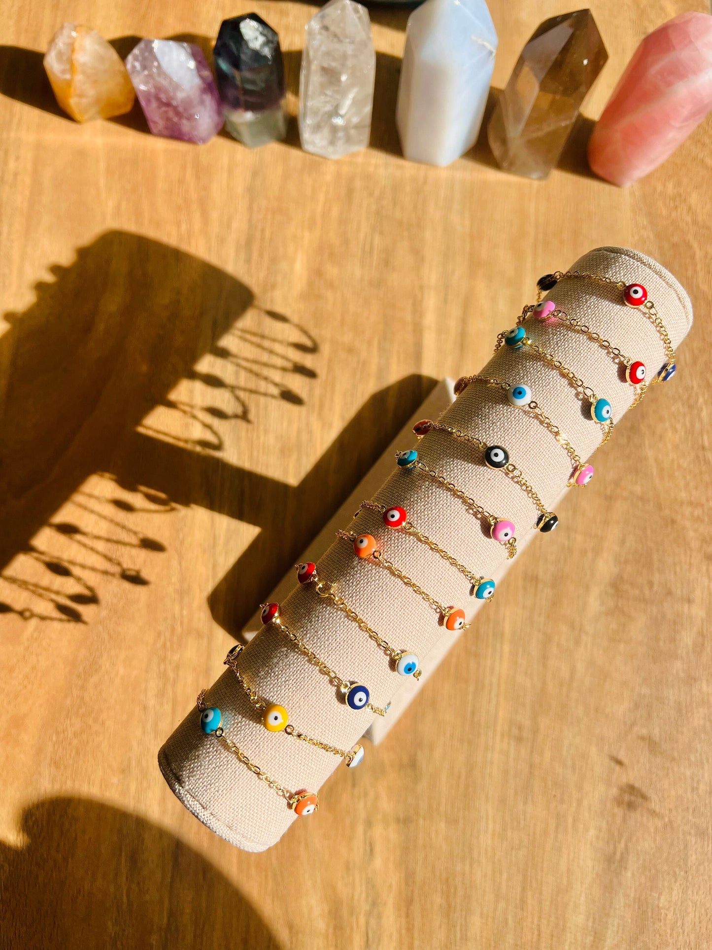 Evil Eye Bracelet, Evil Eye Jewelry, Gold, Gold Filled, Gold-Filled, Gold Fill