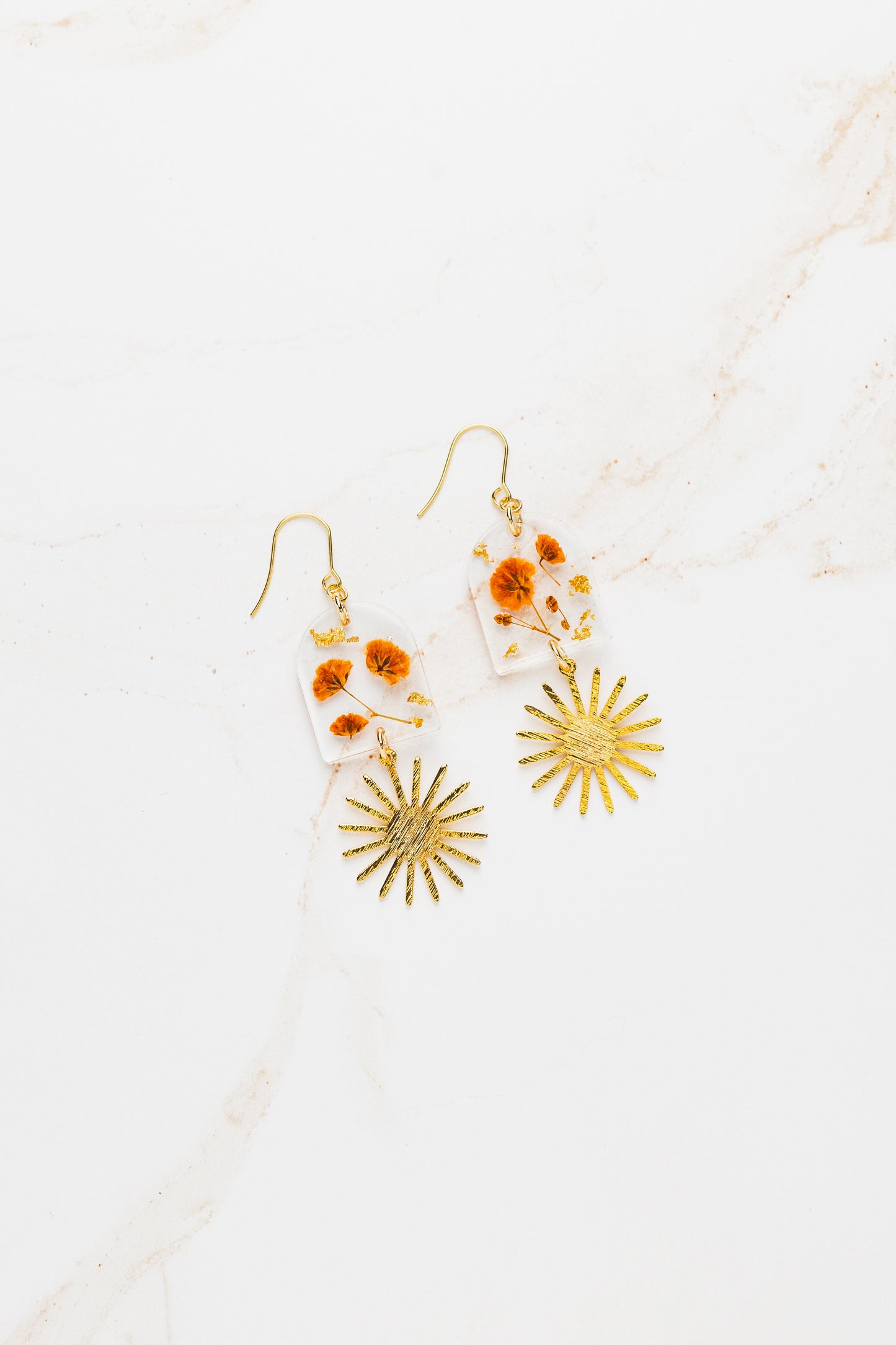 Sunshine & Baby's Breath Earrings