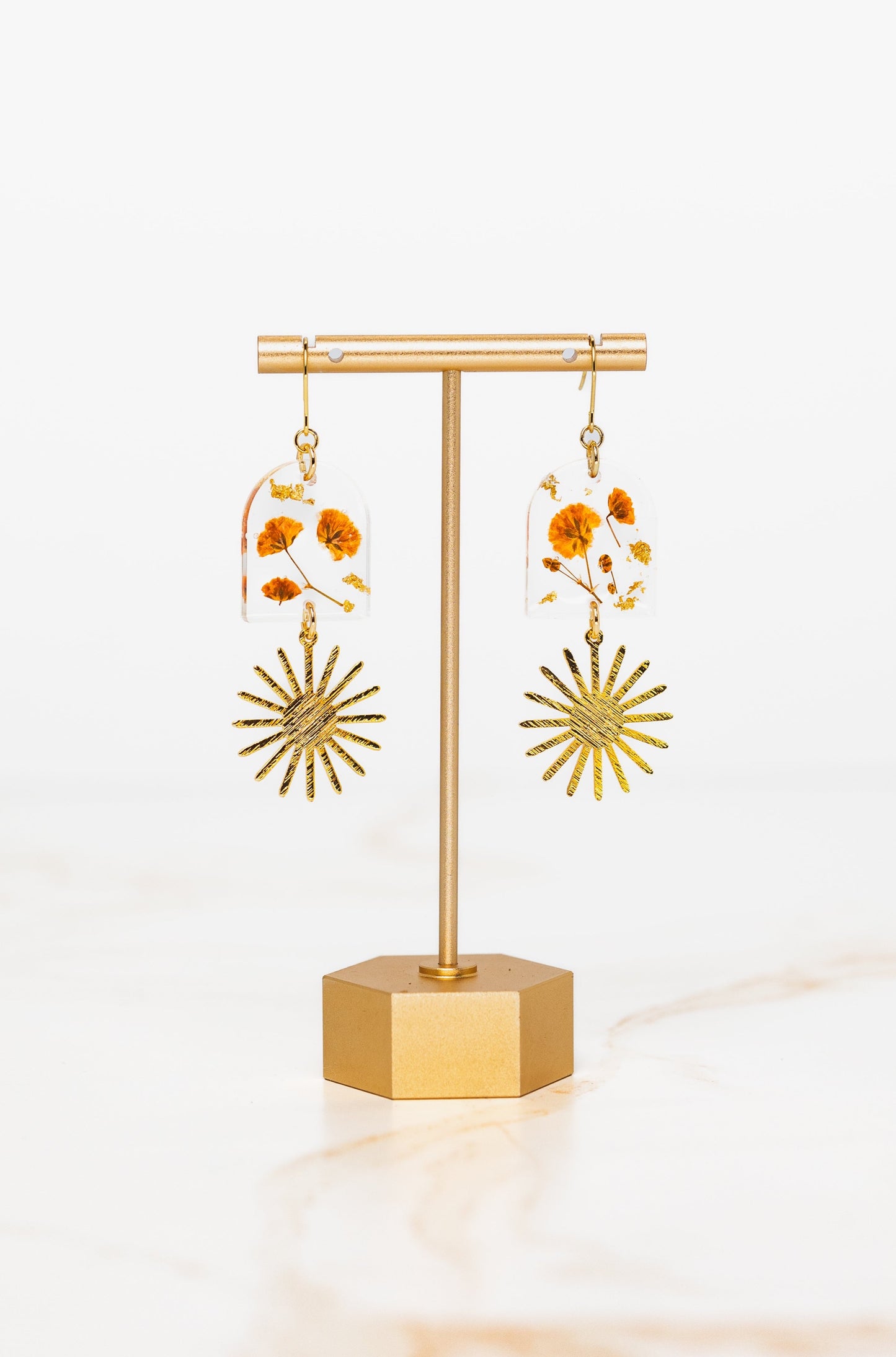 Sunshine & Baby's Breath Earrings