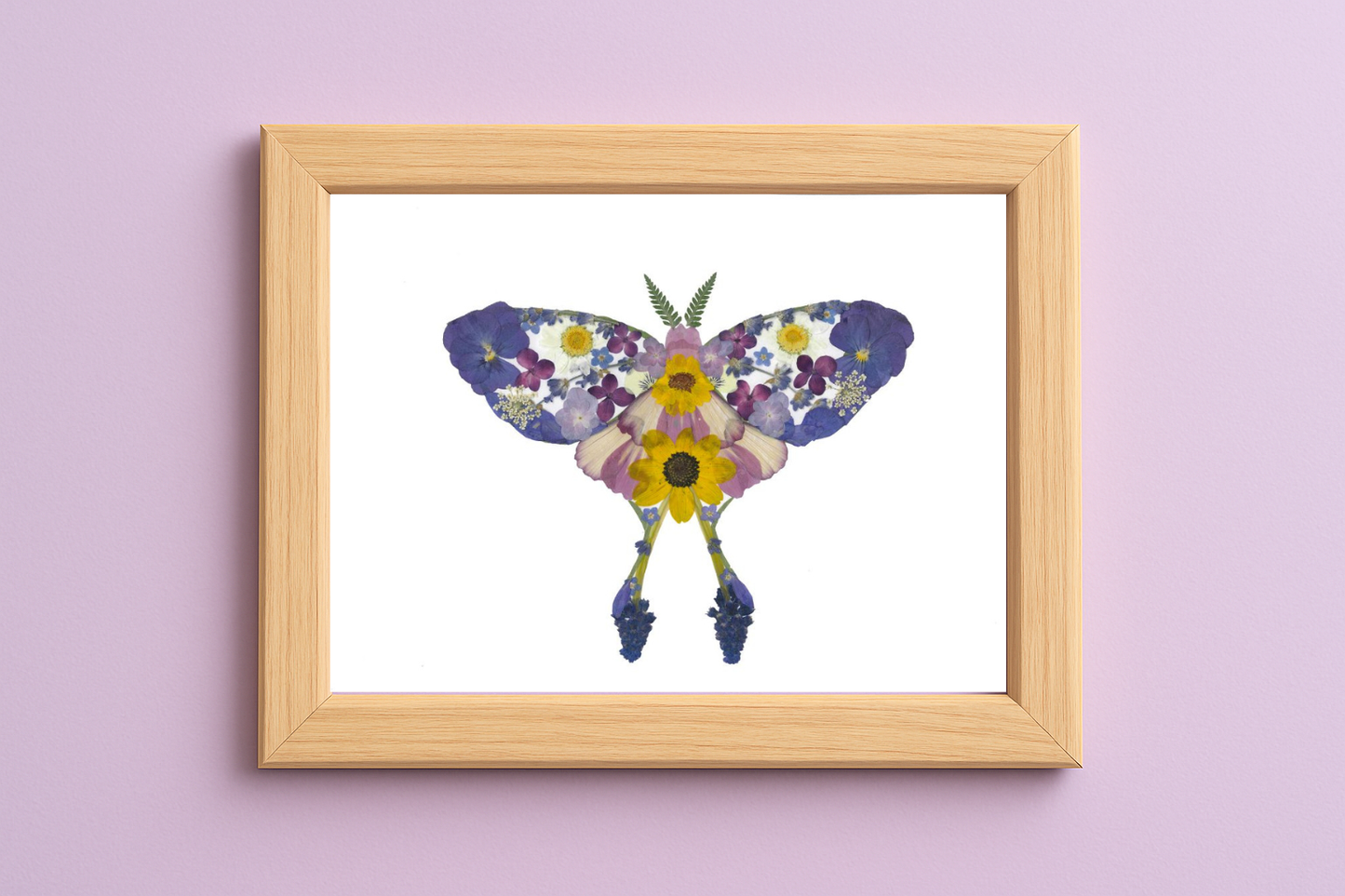 Moth - Floral Art Print