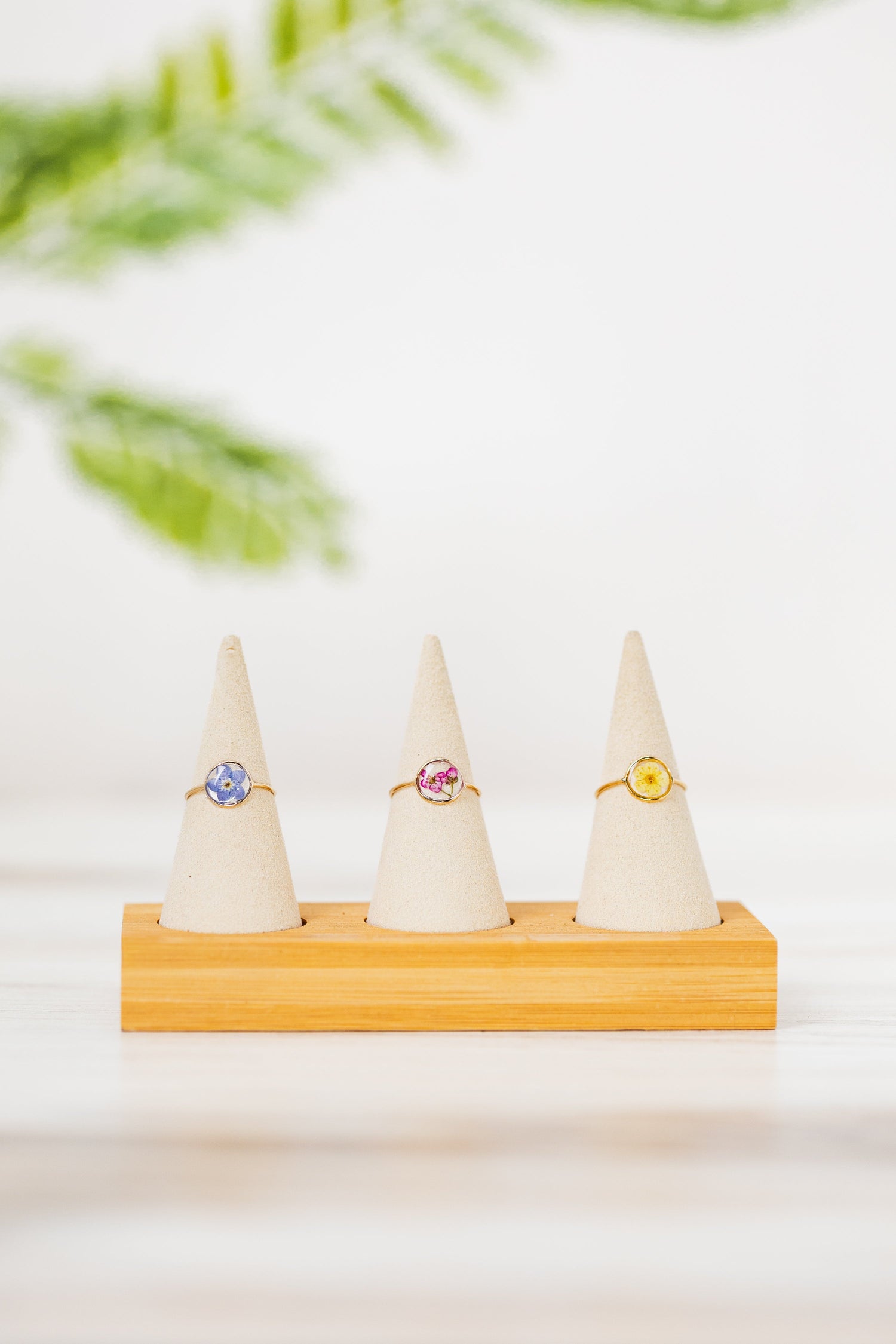 Pressed Flower Rings