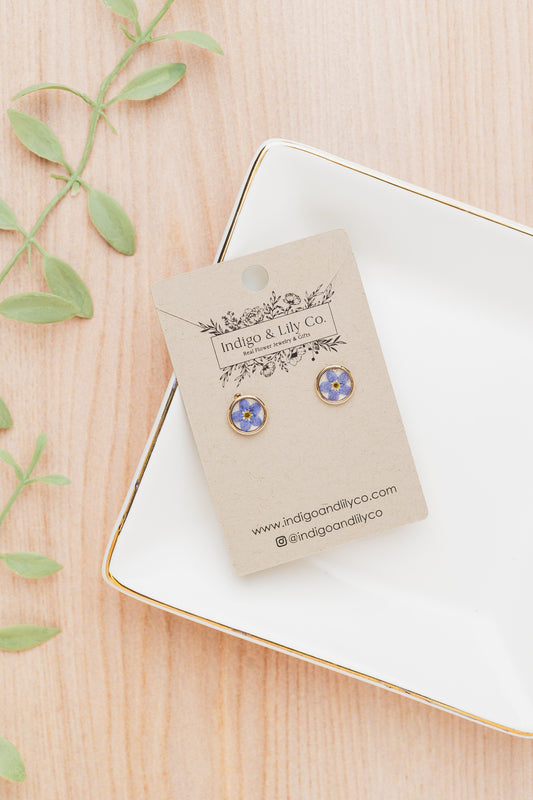 Forget-Me-Not Stud Earrings