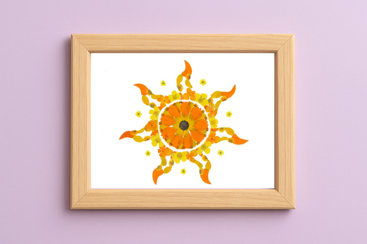 Sun - Floral Art Print